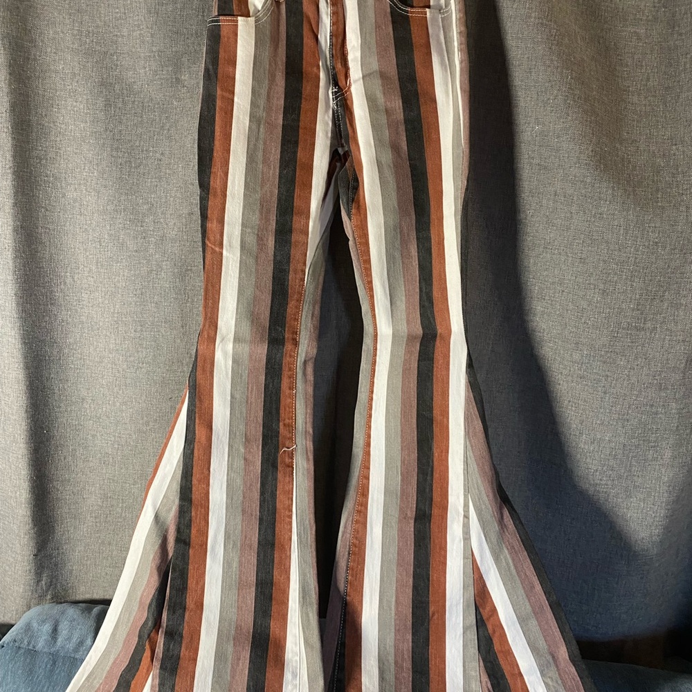 Striped Flare Pants